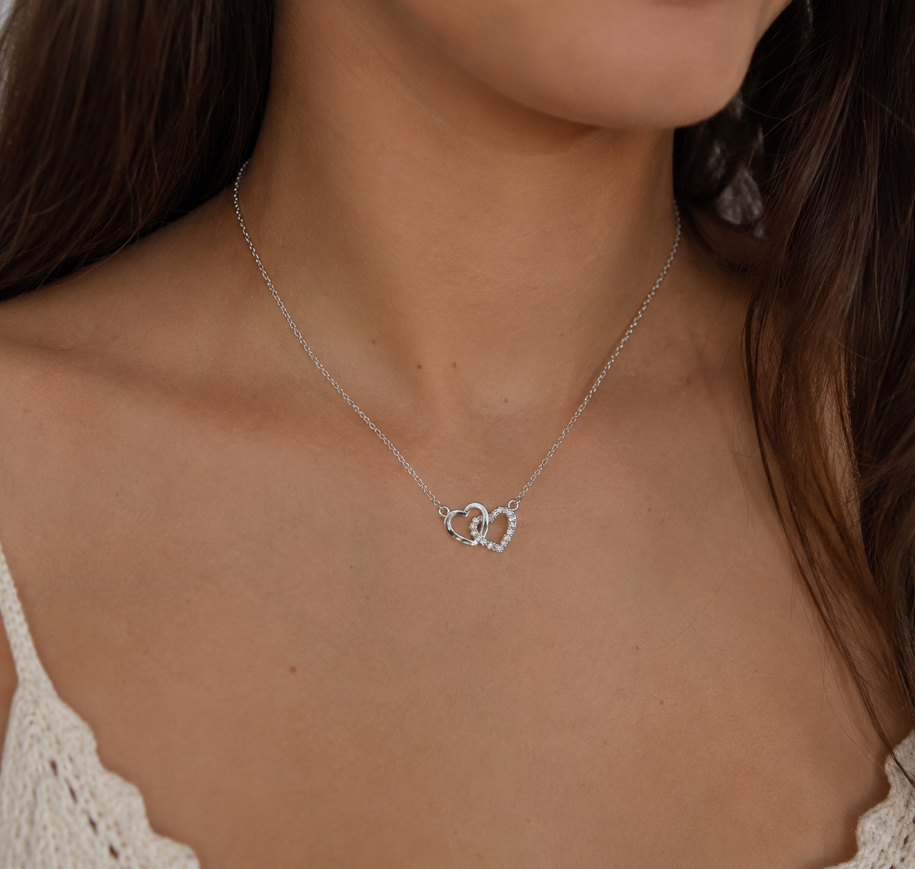 💖 Collana Cuori Intrecciati "Eterna Unione"