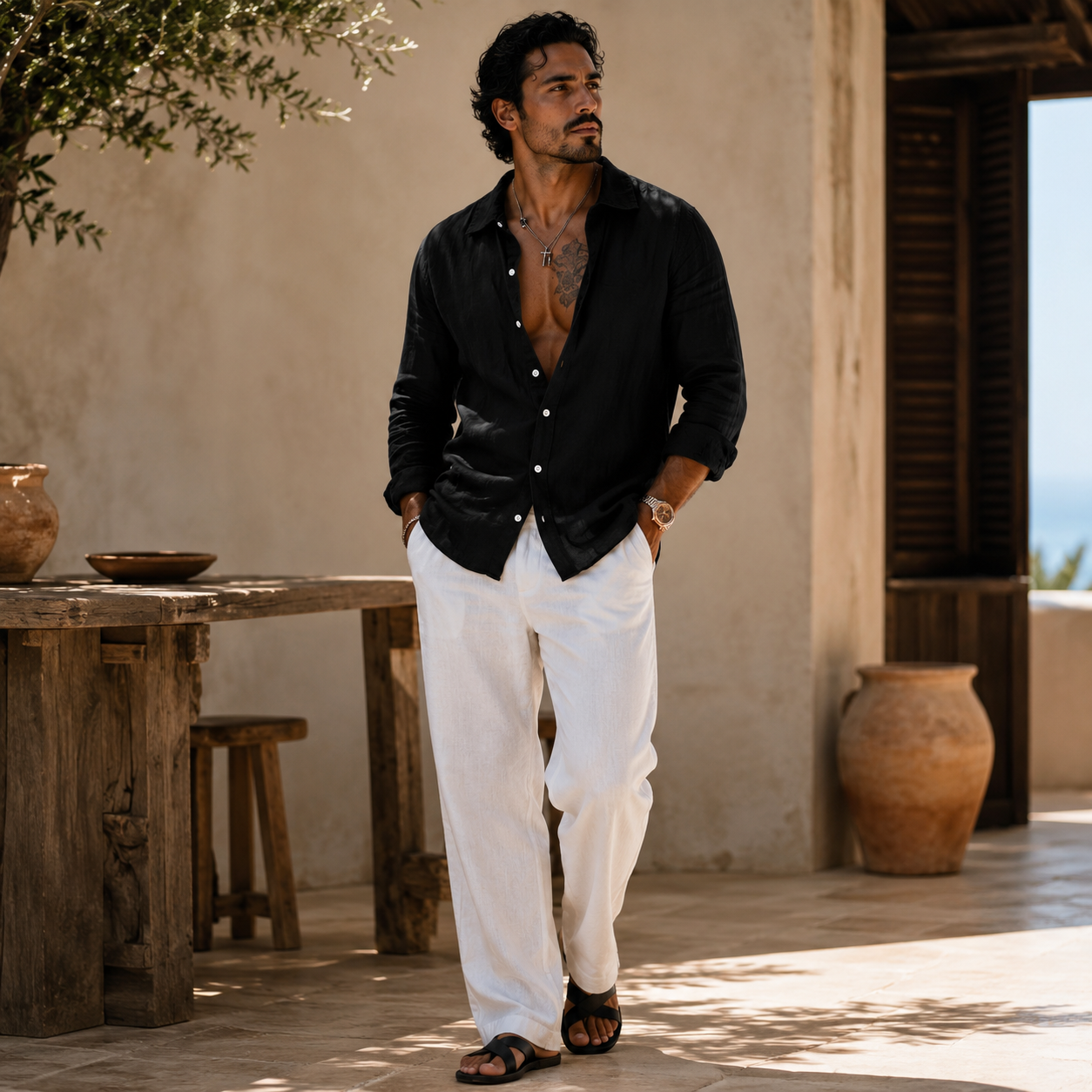 LinoVogue™- Camicia