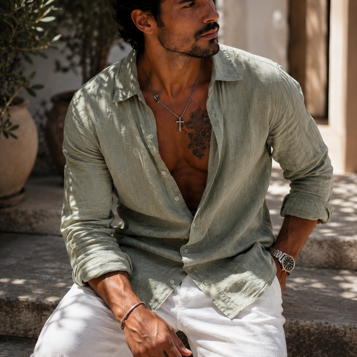LinoVogue™- Camicia