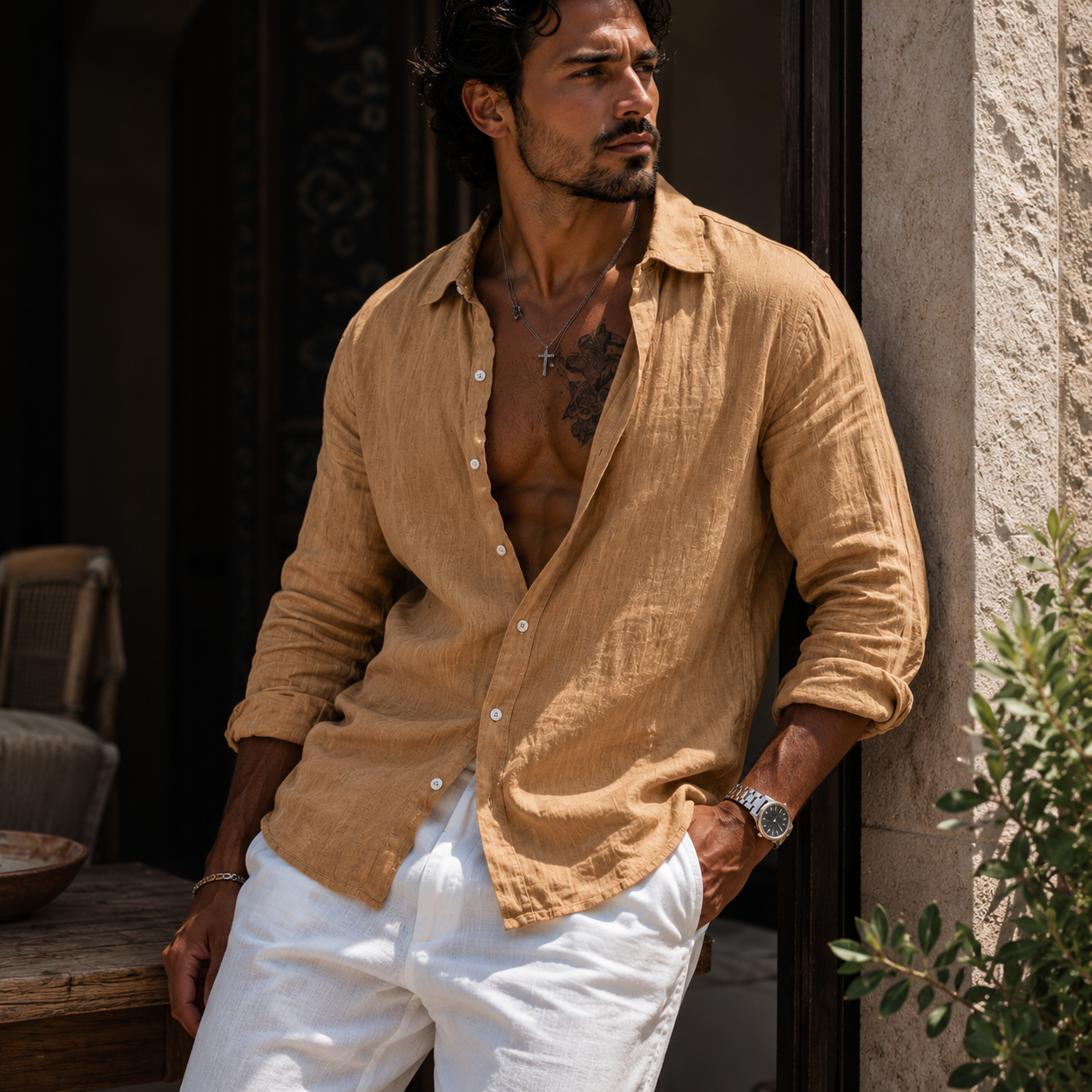 LinoVogue™- Camicia