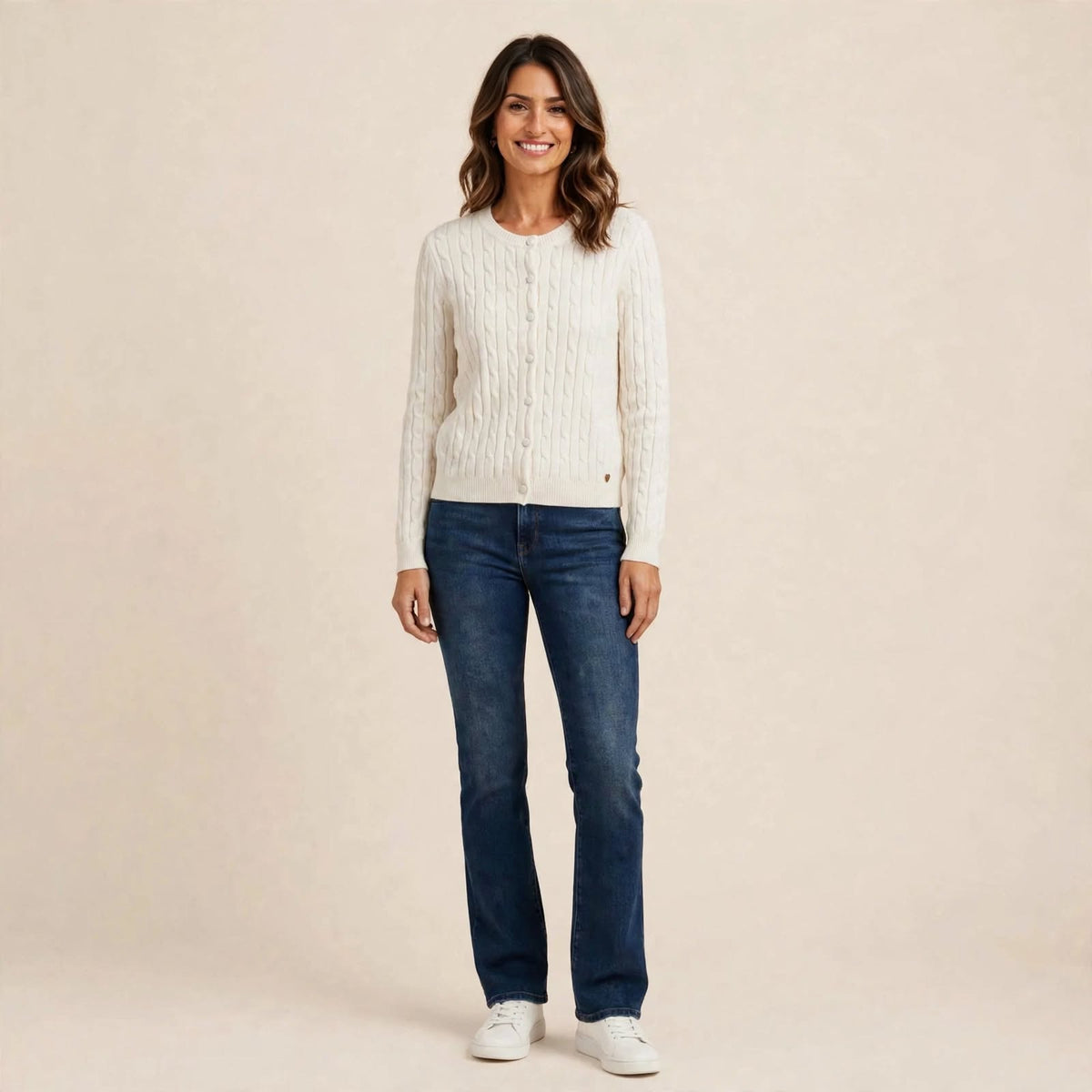 Cardigan con Treccia™