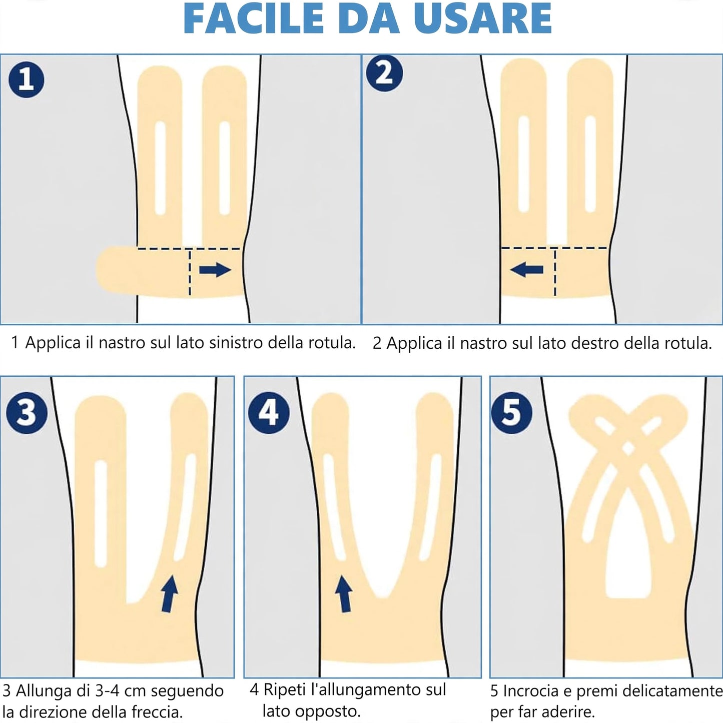 KneeFlex™ | Cerotti Kinesiologici per il Ginocchio