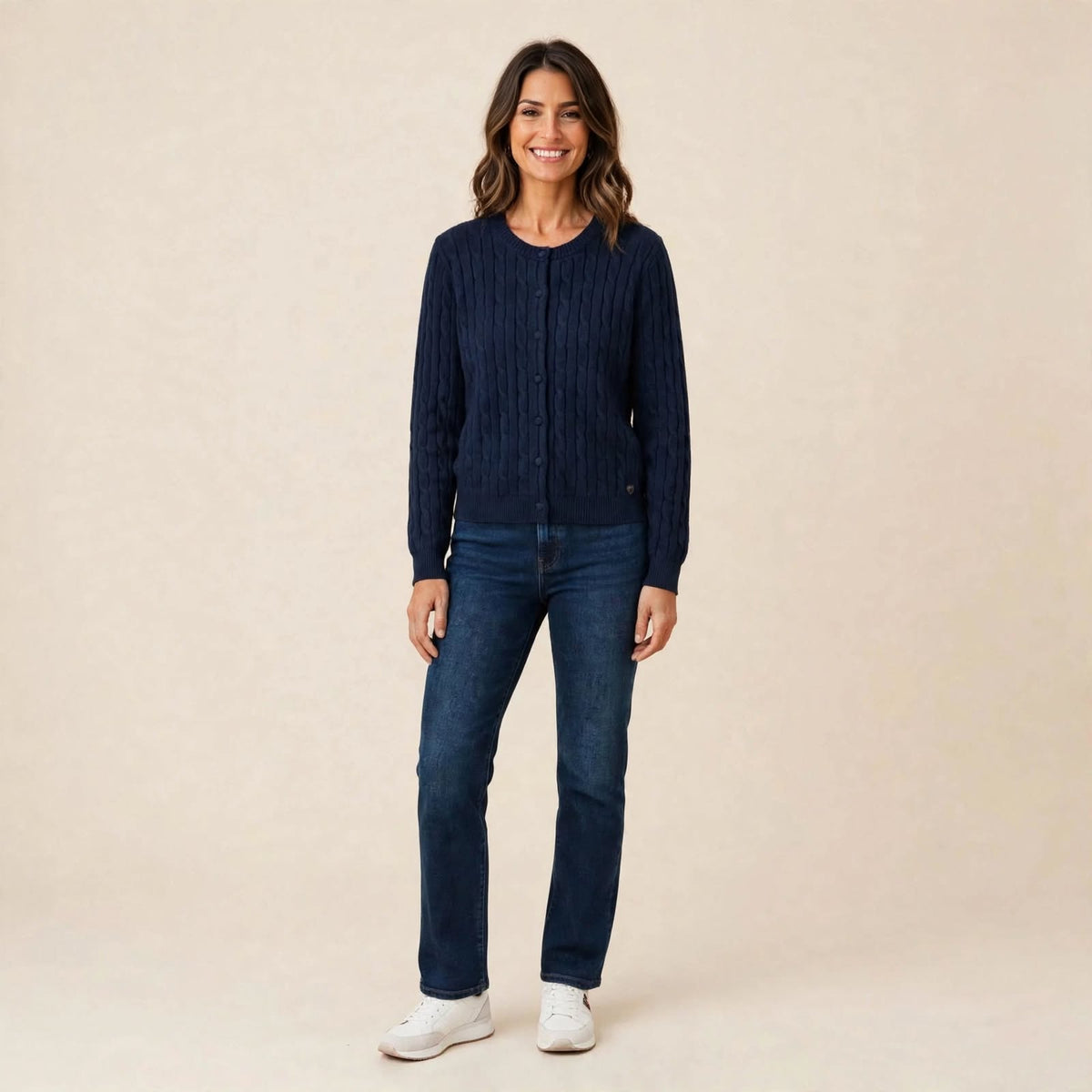 Cardigan con Treccia™