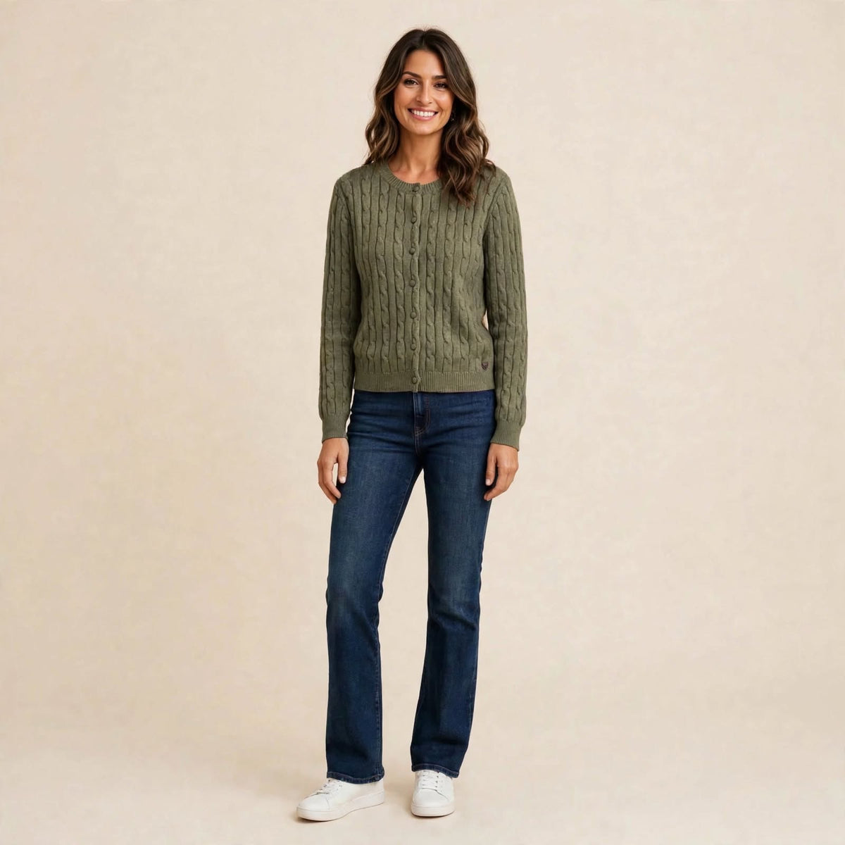 Cardigan con Treccia™