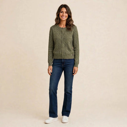 Cardigan con Treccia™