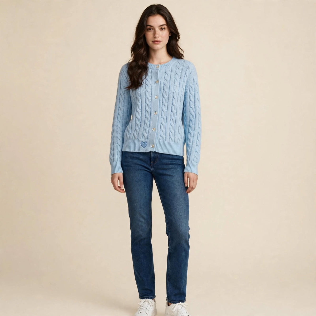 Cardigan con Treccia™