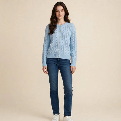 Cardigan con Treccia™